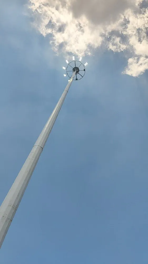 32 m High Mast Lighting for a Steel Pipe Plant